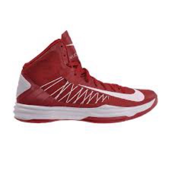 Nike Hyperdunk 2012 TB Team Red Maroon White Men's Size 13.5 - Picture 1 of 15